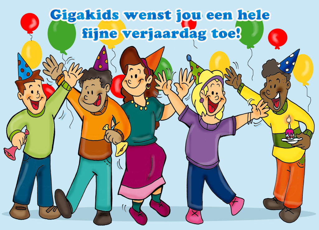 GigaKids verjaardagskaart